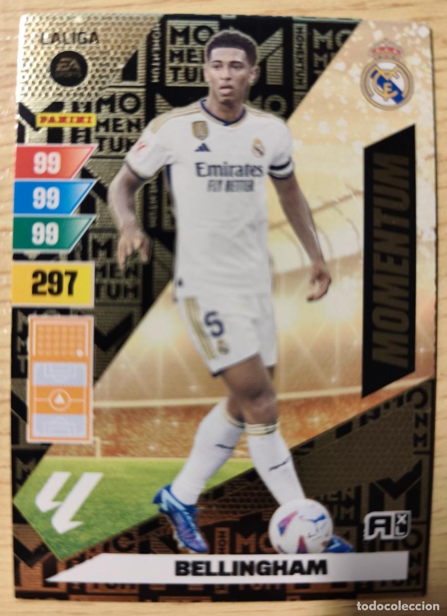 Cromos de f&uacute;tbol: CARD FOOTBALL BELLINGHAM REAL MADRID MOMENTUM ADRENALYN XL LIGA 2023/2024 23 24 PANINI