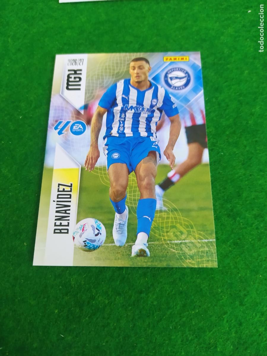 Cromos de f&uacute;tbol: MEGACRACKS 2026 2027 MGK 26 27 NUEVO - DEPORTIVO ALAVES N&ordm; 27 BENAVIDEZ