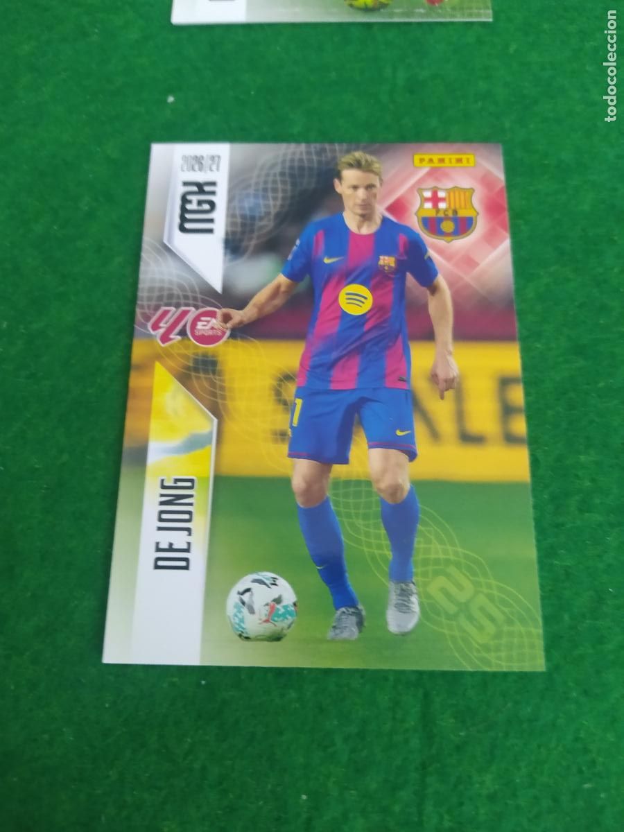 Cromos de f&uacute;tbol: MEGACRACKS 2026 2027 MGK 26 27 NUEVO - FC BARCELONA N&ordm; 82 DE JONG