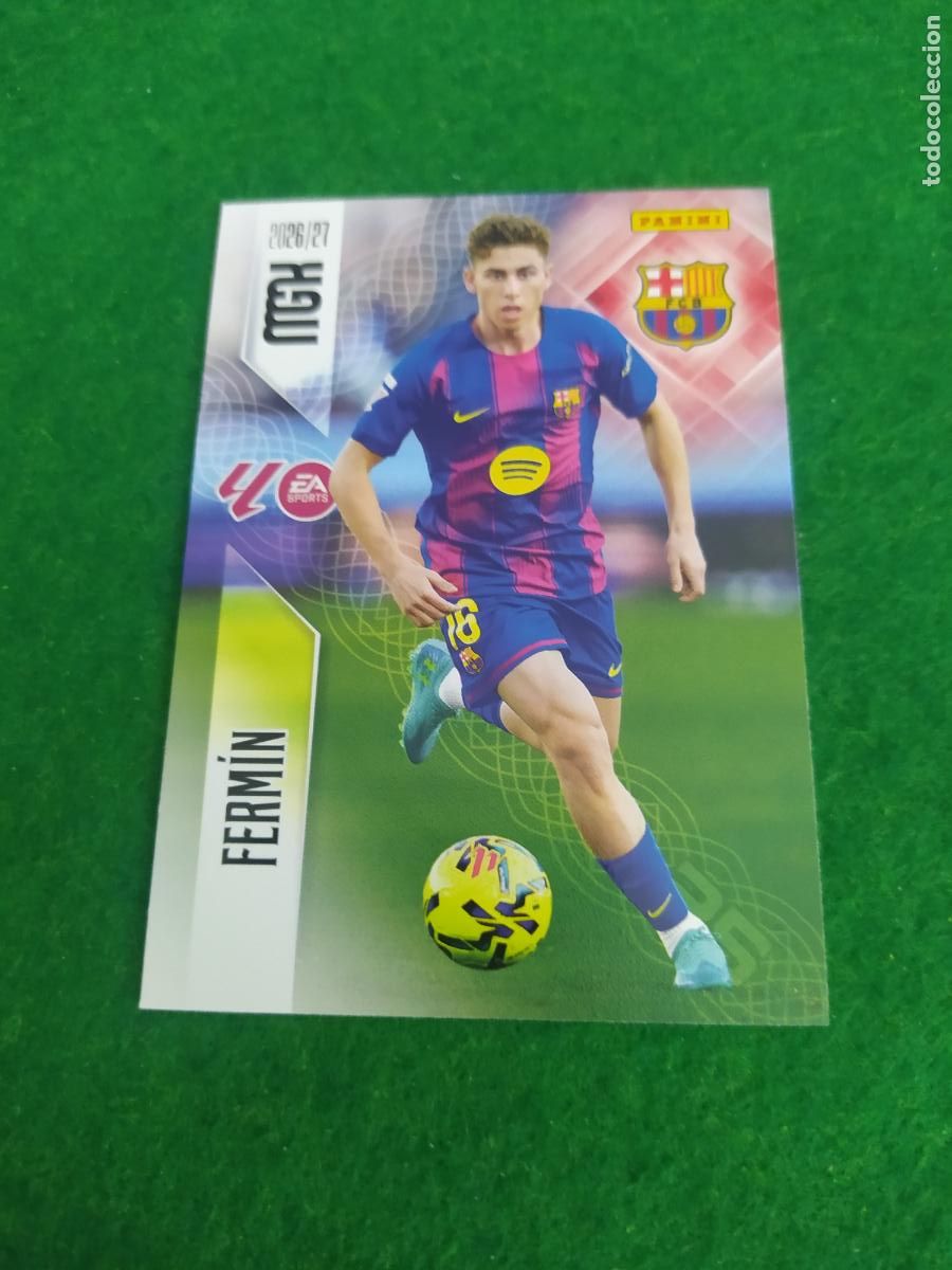 Cromos de f&uacute;tbol: MEGACRACKS 2026 2027 MGK 26 27 NUEVO - FC BARCELONA N&ordm; 86 FERMIN