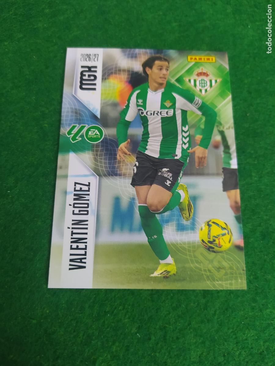 Cromos de f&uacute;tbol: MEGACRACKS 2026 2027 MGK 26 27 NUEVO - REAL BETIS N&ordm; 98 VALENTIN GOMEZ