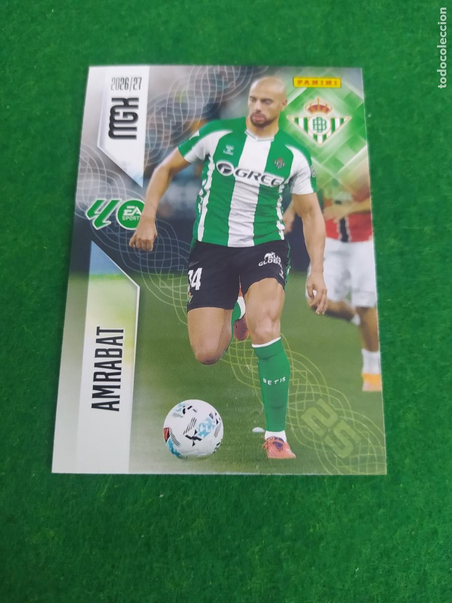 Cromos de f&uacute;tbol: MEGACRACKS 2026 2027 MGK 26 27 NUEVO - REAL BETIS N&ordm; 100 AMRABAT