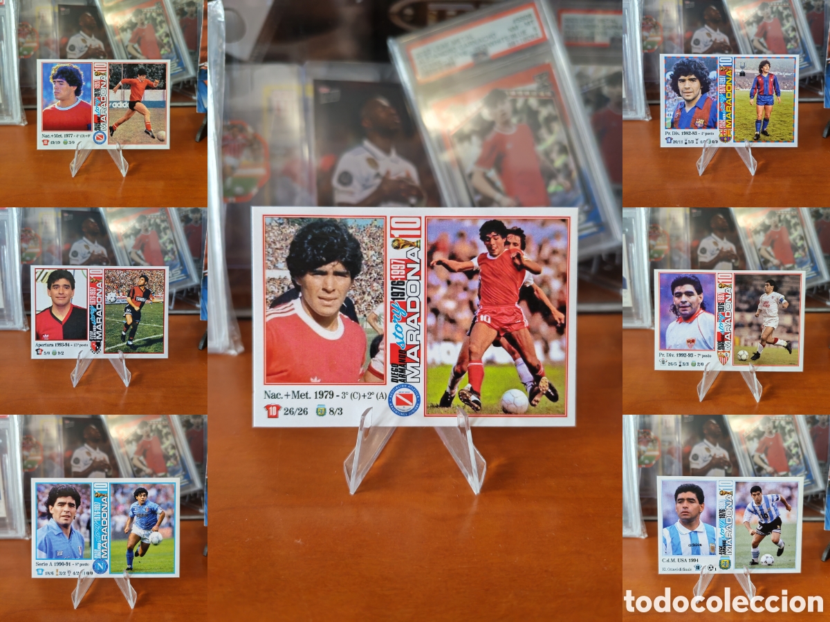 Cromos de f&uacute;tbol: Lote Diego Armando Maradona &rdquo;Story&rdquo;