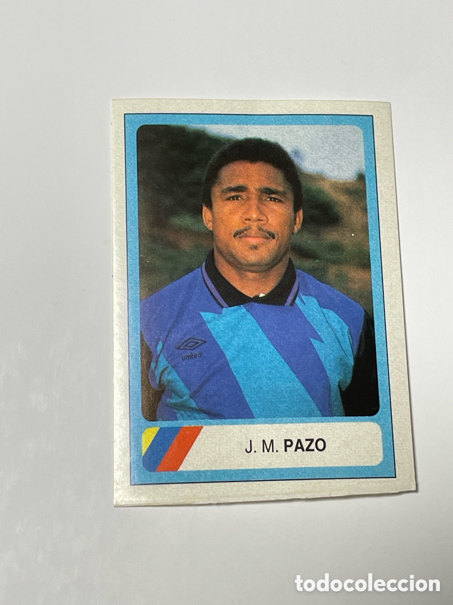 Cromos de f&uacute;tbol: Jos&eacute; Mar&iacute;a Pazo Colombia Ed. Estadio USA 94 #127