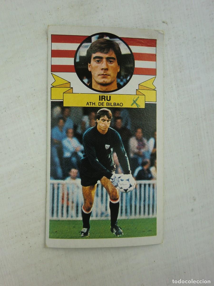 Cromos de f&uacute;tbol: Cromo de f&uacute;tbol LIGA ESTE 85-86 1985-1986: IRU (Athletic de Bilbao), baja