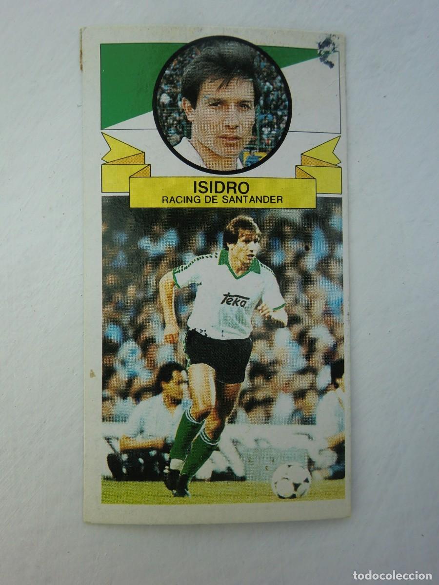 Cromos de f&uacute;tbol: Cromo de f&uacute;tbol LIGA ESTE 85-86 1985-1986: ISIDRO (Racing de Santander), coloca