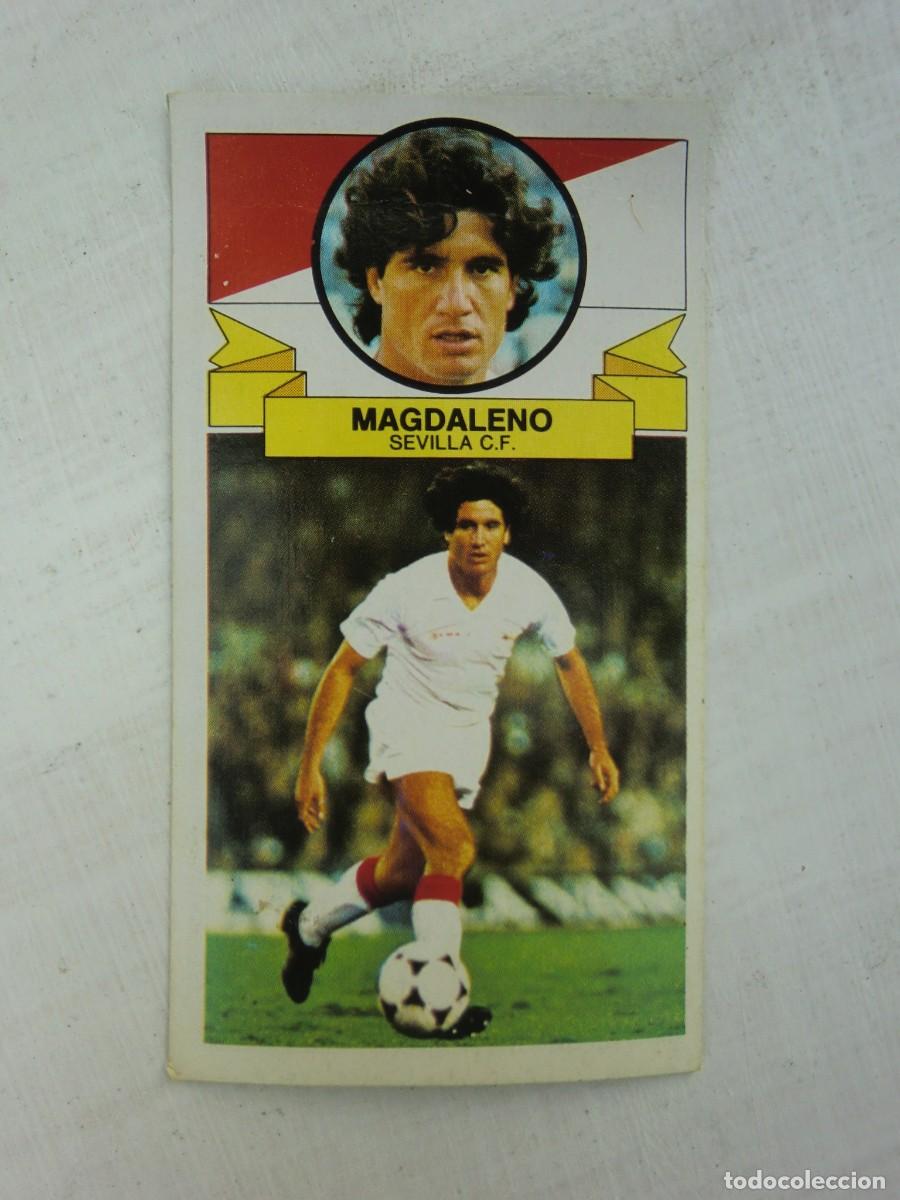 Cromos de f&uacute;tbol: Cromo de f&uacute;tbol LIGA ESTE 85-86 1985-1986: MAGDALENO (Sevilla), baja
