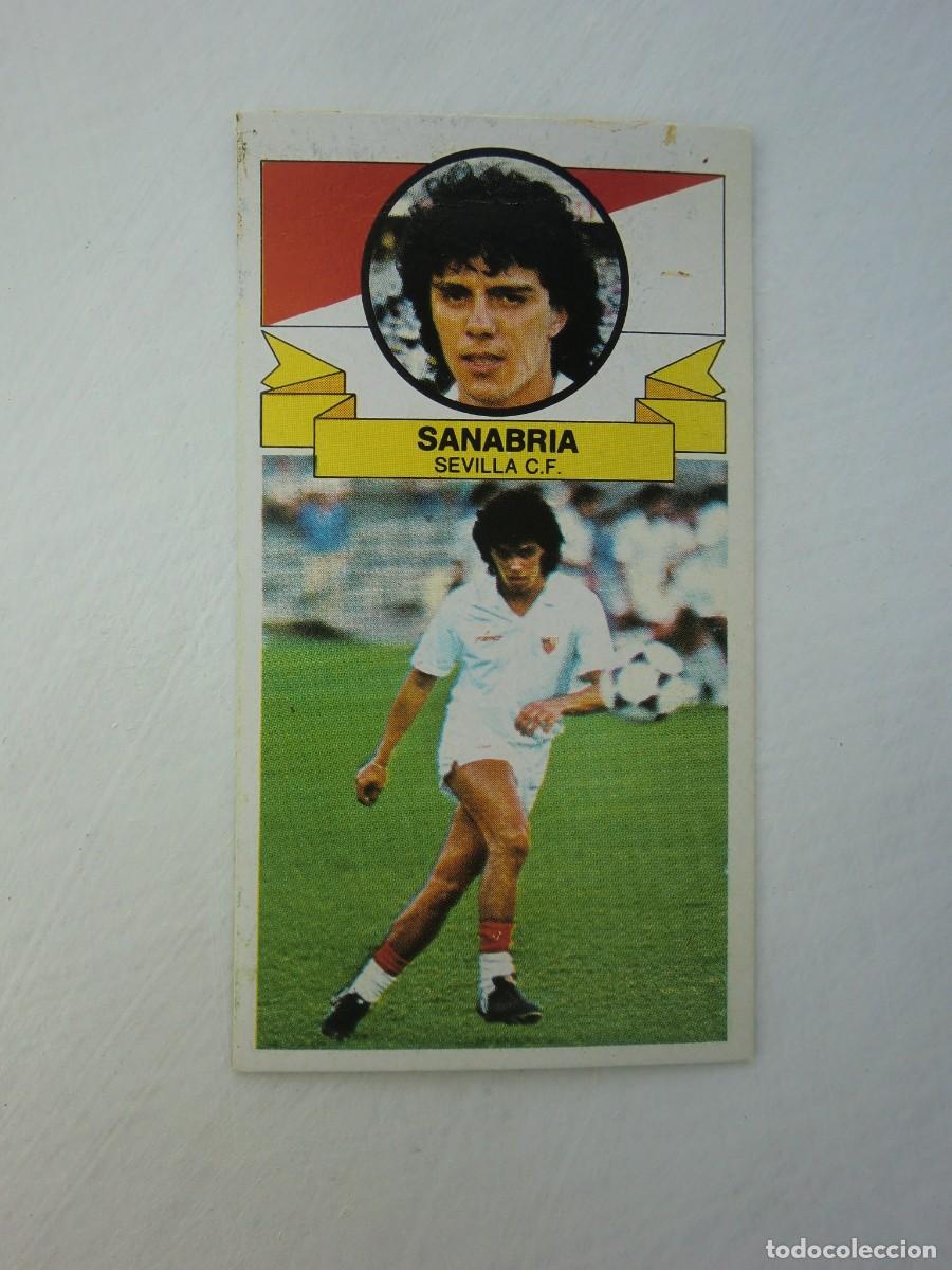 Cromos de f&uacute;tbol: Cromo de f&uacute;tbol LIGA ESTE 85-86 2985-1986: SANABRIA (Sevilla), &uacute;ltimos fichajes N&ordm; 10, versi&oacute;n doble