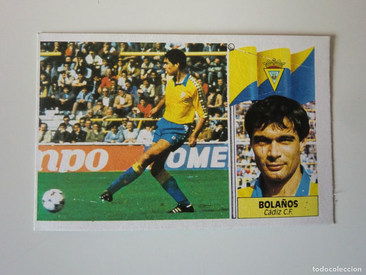 Cromos de f&uacute;tbol: Cromo de f&uacute;tbol LIGA ESTE 86-87 1986-1987: BOLA&Ntilde;OS (C&aacute;diz), baja