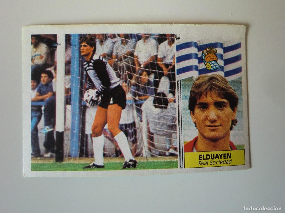 Cromos de f&uacute;tbol: Cromo de f&uacute;tbol LIGA ESTE 86-87 1986-1987: ELDUAYEN (R. Sociedad), baja