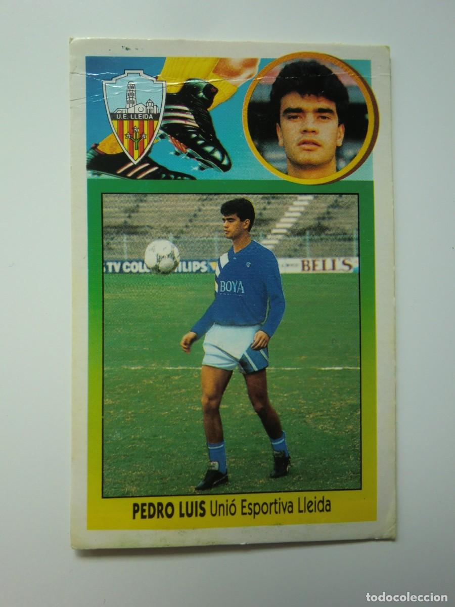 Cromos de f&uacute;tbol: Cromo de f&uacute;tbol cart&oacute;n LIGA ESTE 93-94 1993-1994: PEDRO LUIS (Lleida), coloca