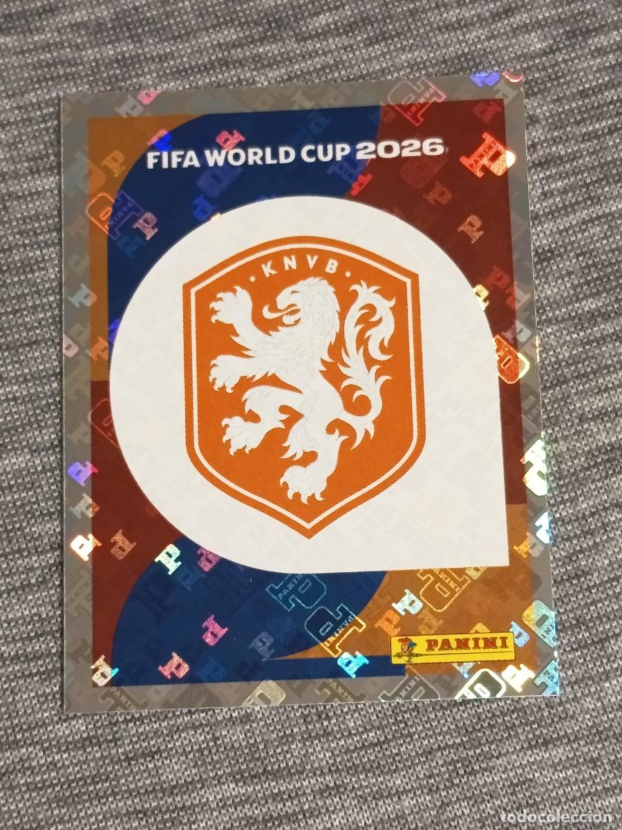 Cromos de f&uacute;tbol: ESCUDO PAISES BAJOS NED 1 STICKER MUNDIAL 2026 PANINI FIFA WORLD CUP NUEVO
