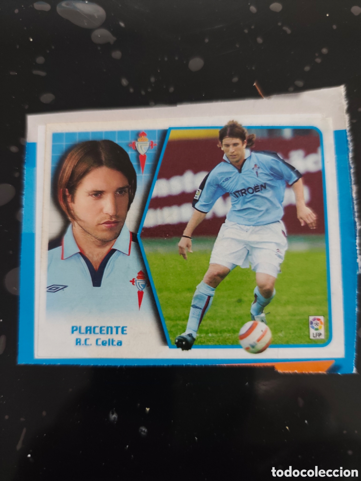 Cromos de f&uacute;tbol: Placente coloca celta de Vigo este 2005-2006 recortado