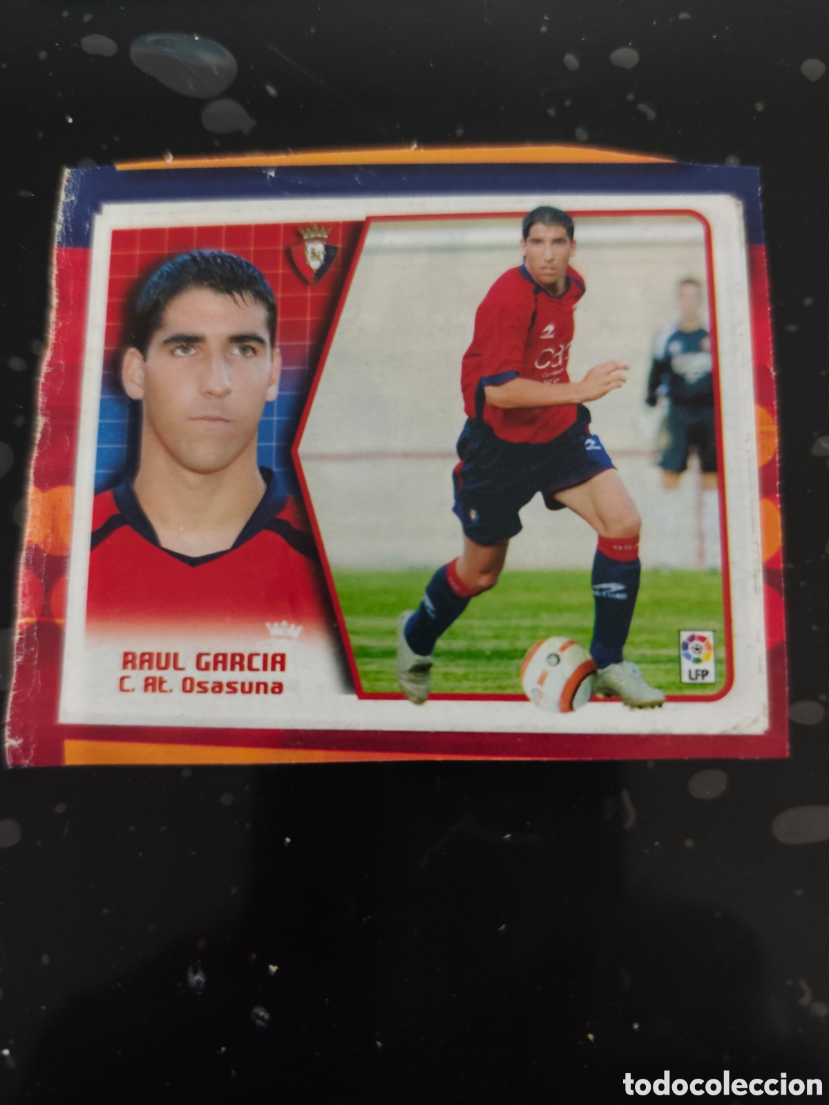 Cromos de f&uacute;tbol: Ra&uacute;l Garc&iacute;a Osasuna este 2005-2006 recortado