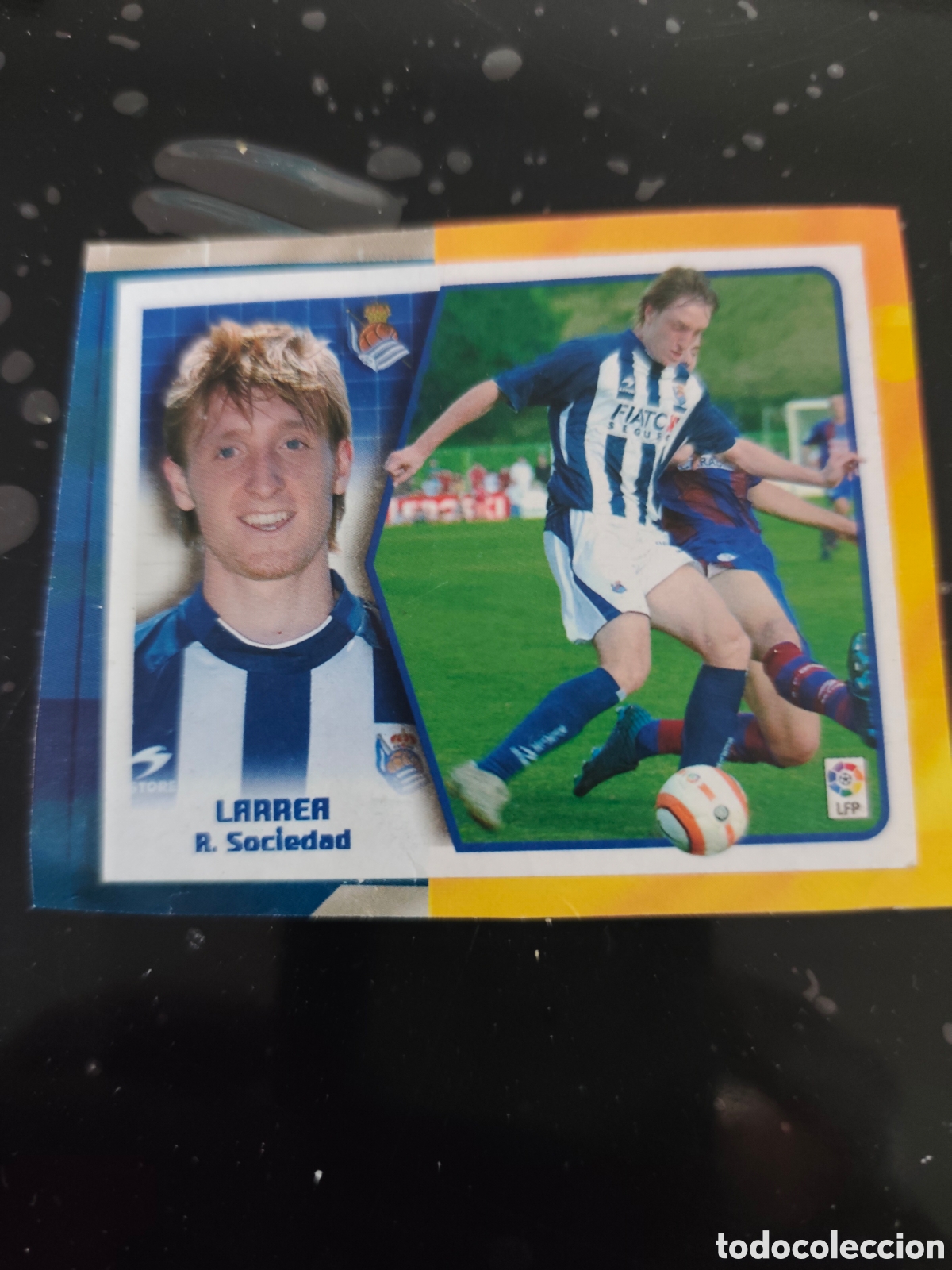 Cromos de f&uacute;tbol: Larrea coloca real sociedad este 2005-2006 recortado