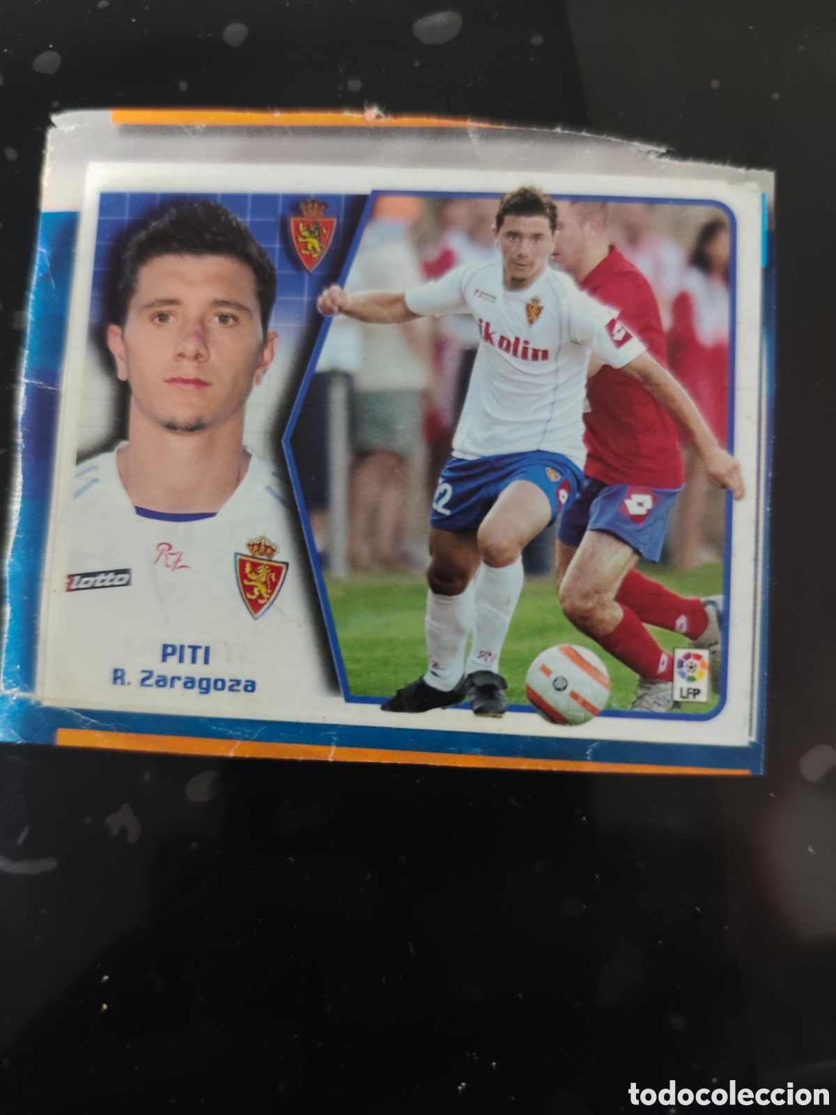 Cromos de f&uacute;tbol: Piti baja Zaragoza este 2005-2006 recortado