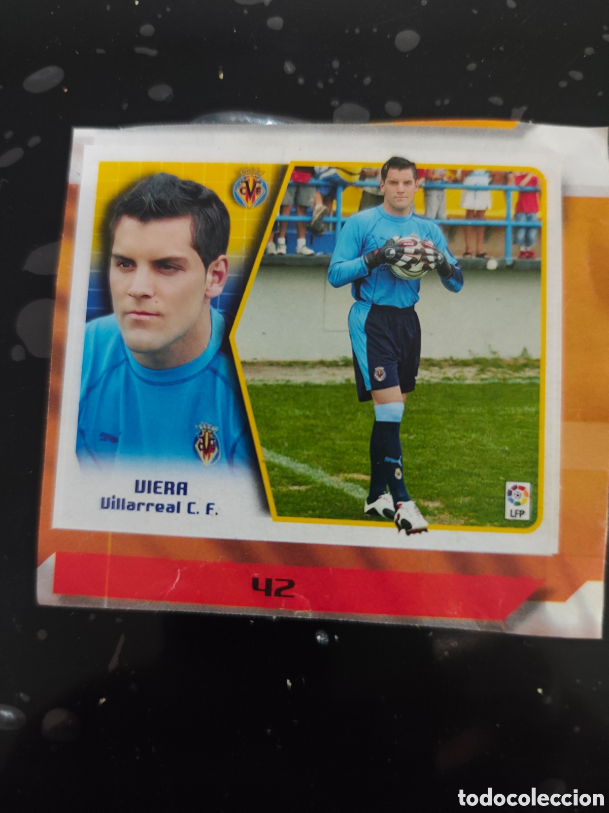 Cromos de f&uacute;tbol: Viera fichaje 42 Villarreal este 2005-2006 recortado