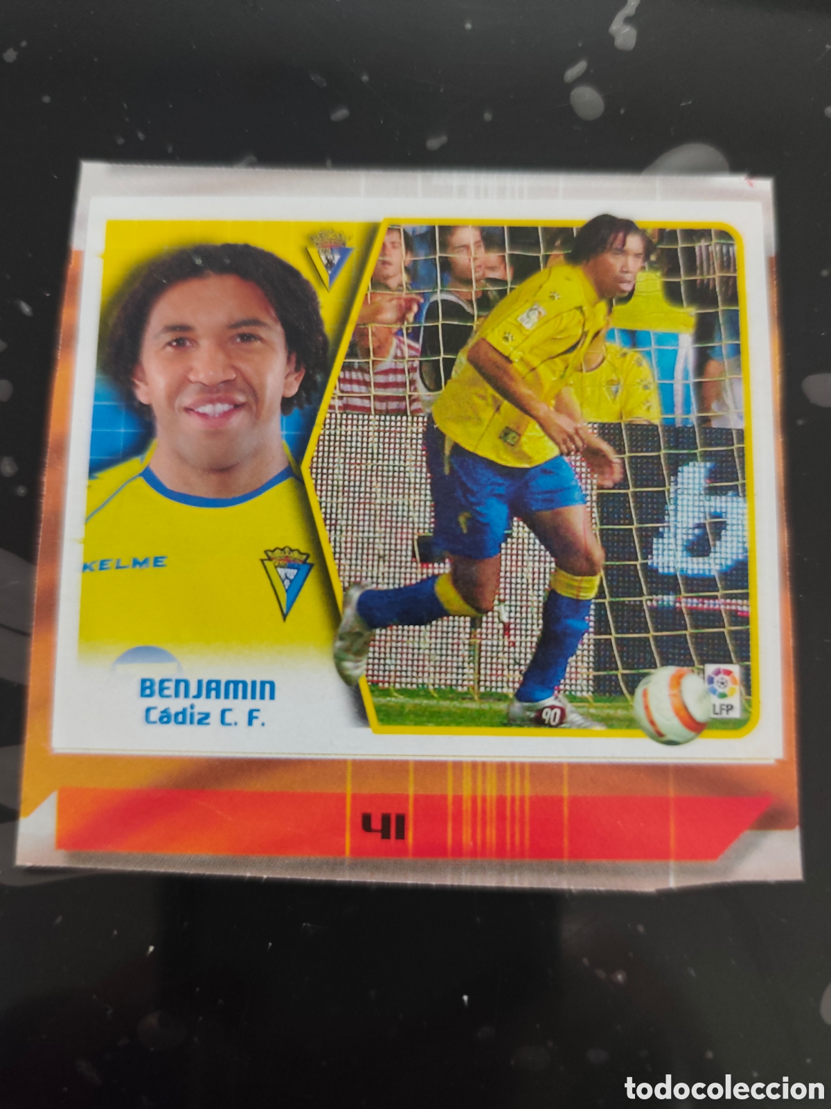 Cromos de f&uacute;tbol: Benjam&iacute;n fichaje 41 C&aacute;diz este 2005-2006 recortado