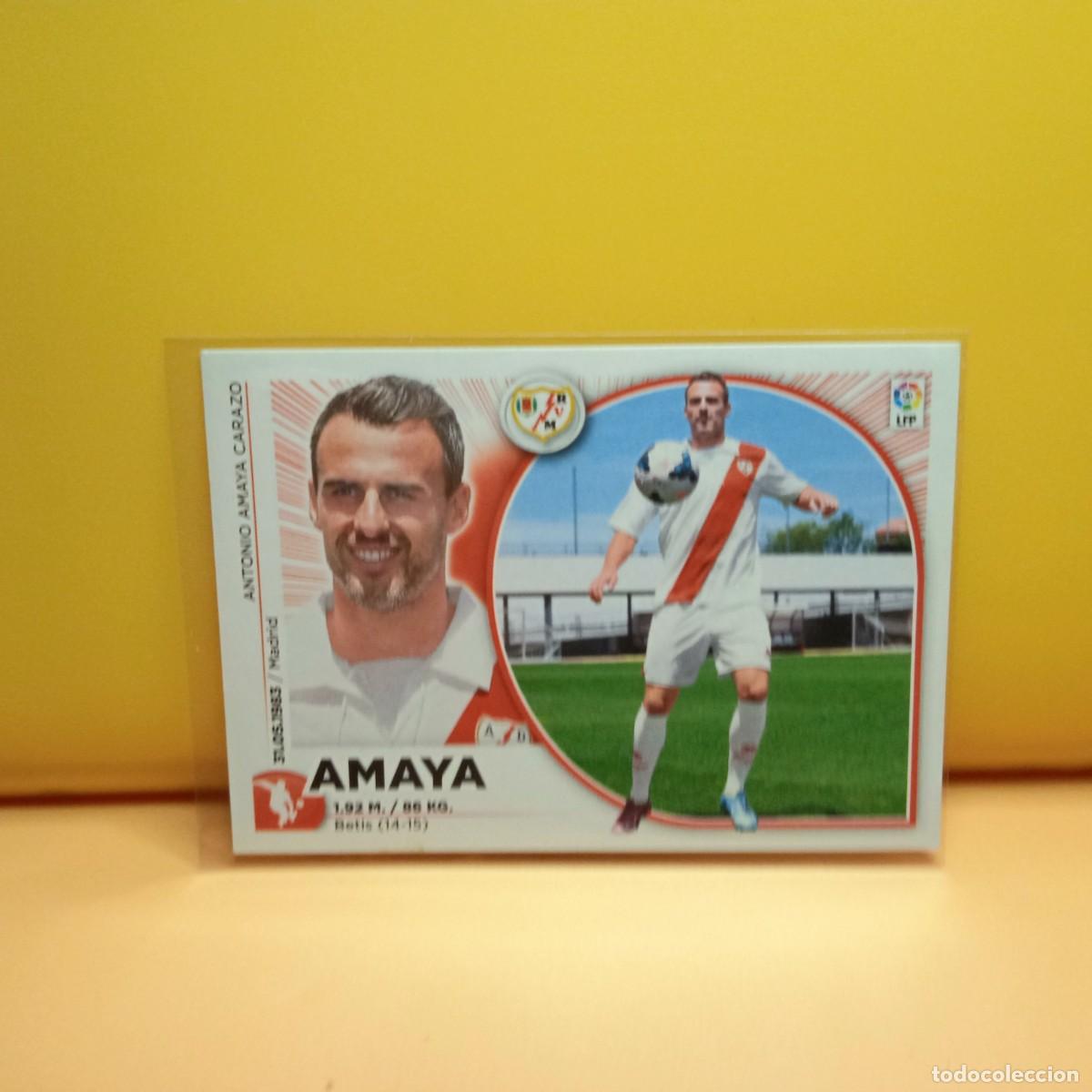 Cromos de f&uacute;tbol: EDICIONES ESTE 2014 2015 14 15 RAYO VALLECANO AMAYA 6