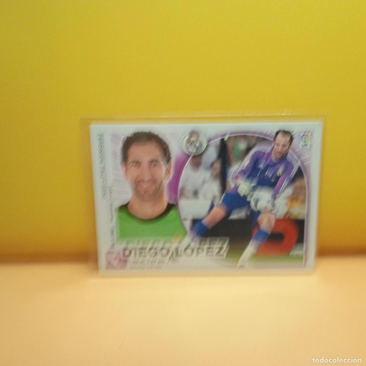 Cromos de f&uacute;tbol: EDICIONES ESTE 2014 2015 14 15 REAL MADRID DIEGO L&Oacute;PEZ 2