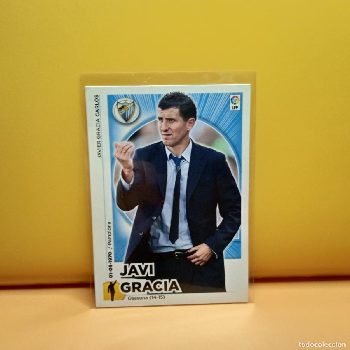 Cromos de f&uacute;tbol: EDICIONES ESTE 2014 2015 14 15 M&Aacute;LAGA C.F JAVI GRACIA 22