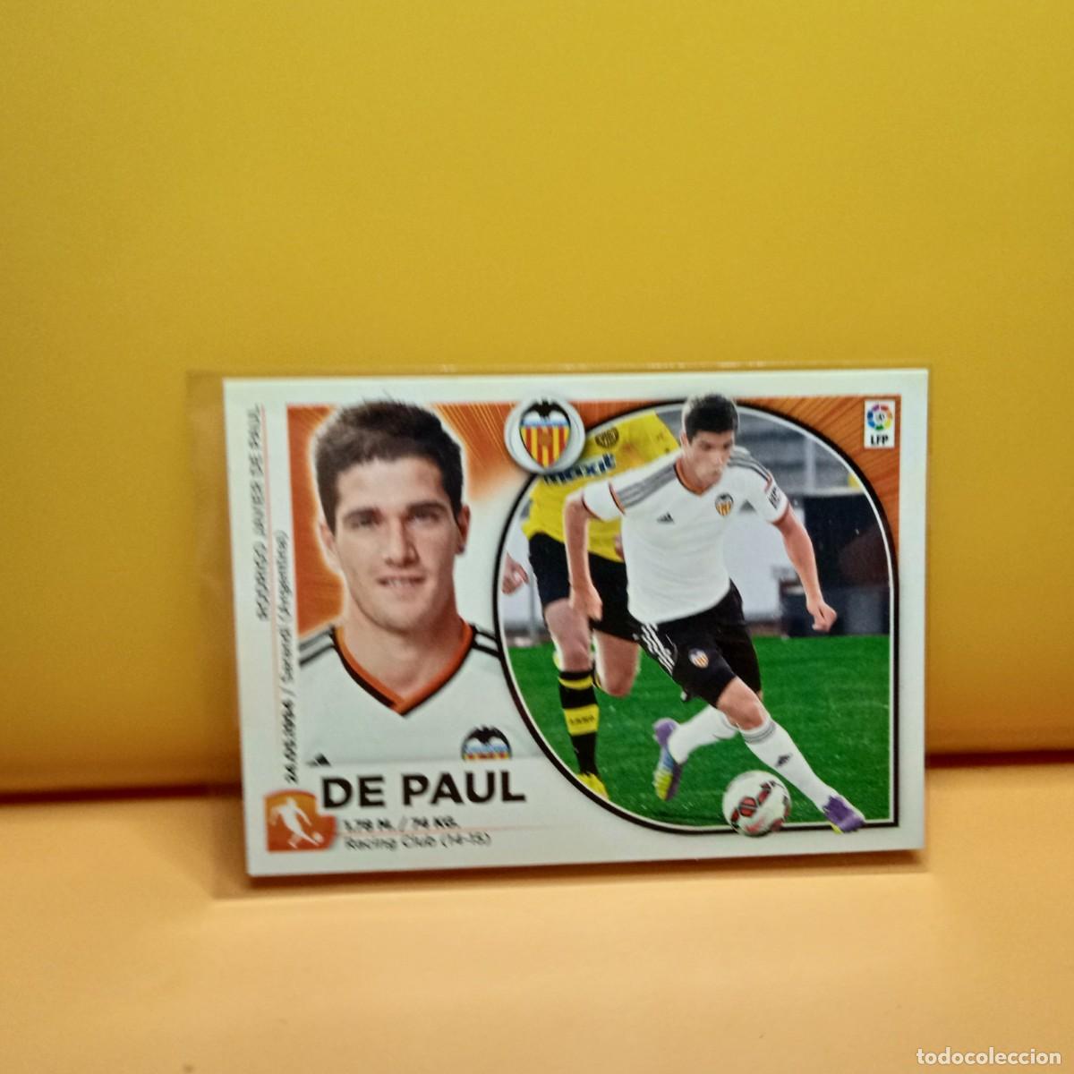Cromos de f&uacute;tbol: EDICIONES ESTE 2014 2015 14 15 VALENCIA C.F DE PAUL 13