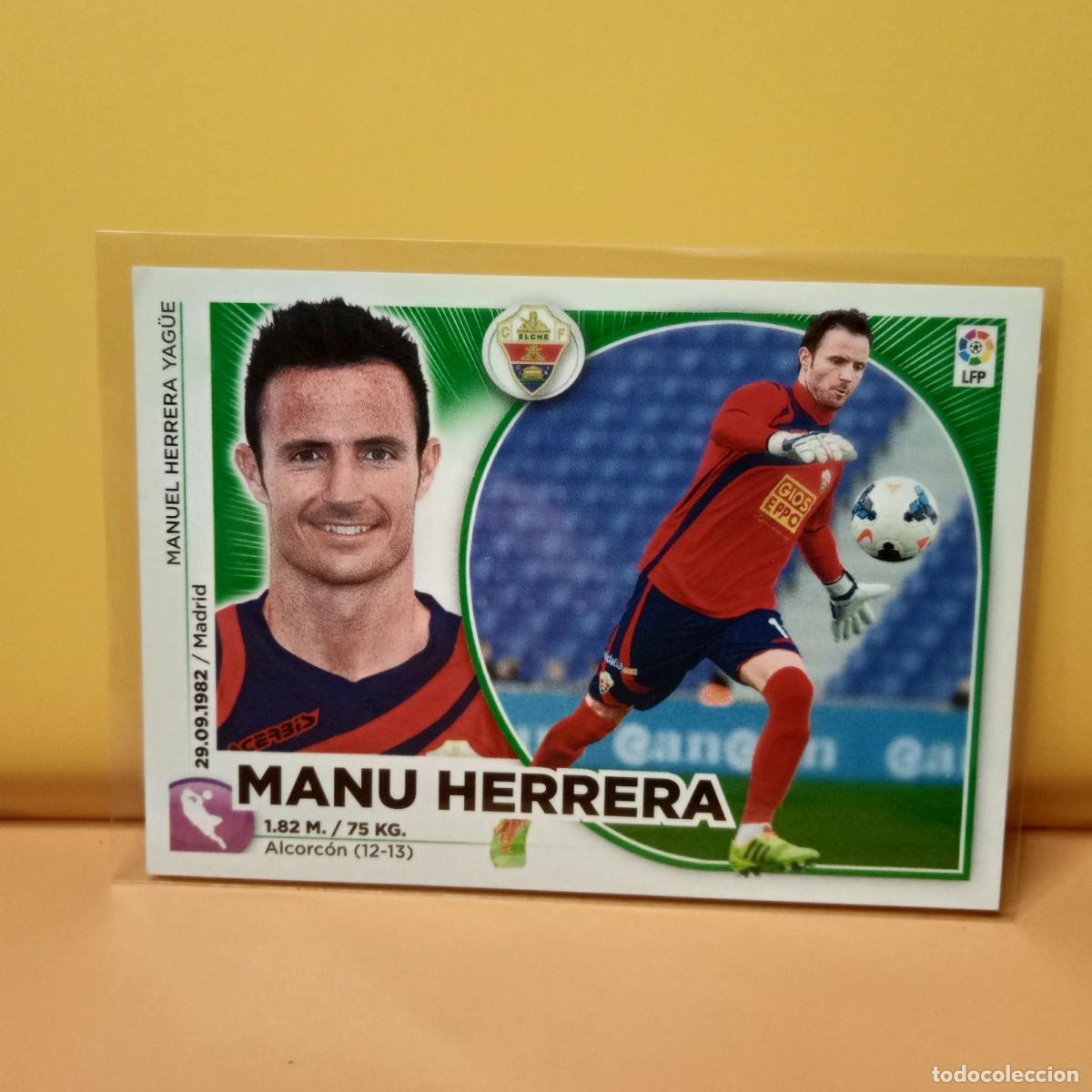 Fu&szlig;ball-Sticker: EDICIONES ESTE 2014 2015 14 15 ELCHE C.F MANU HERRERA 1
