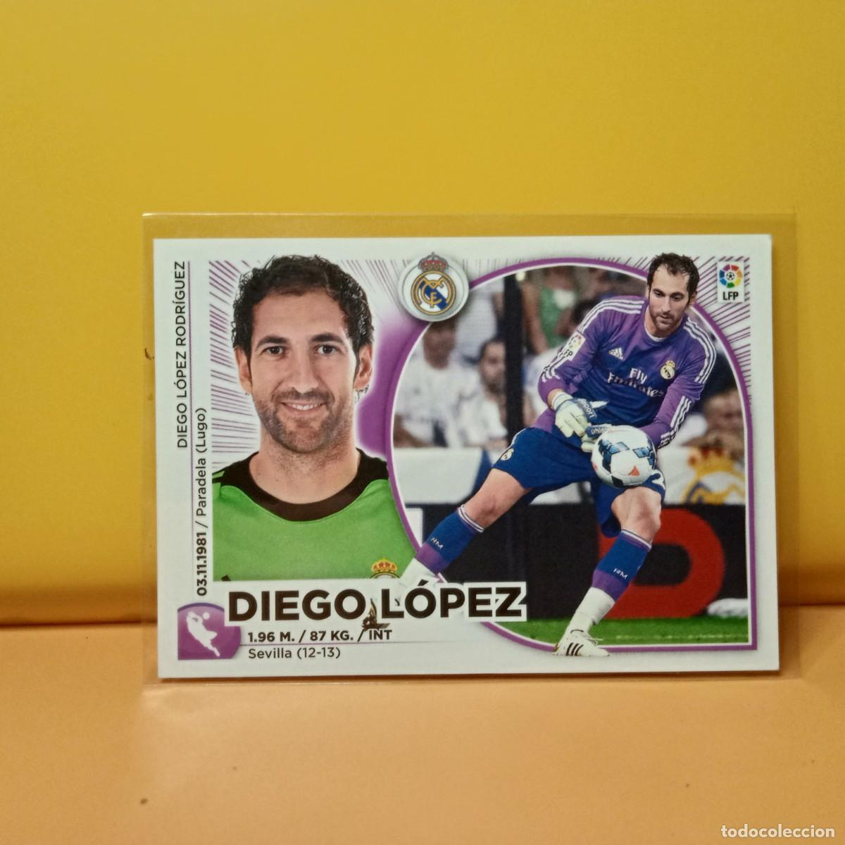 Cromos de f&uacute;tbol: EDICIONES ESTE 2014 2015 14 15 REAL MADRID DIEGO L&Oacute;PEZ 2