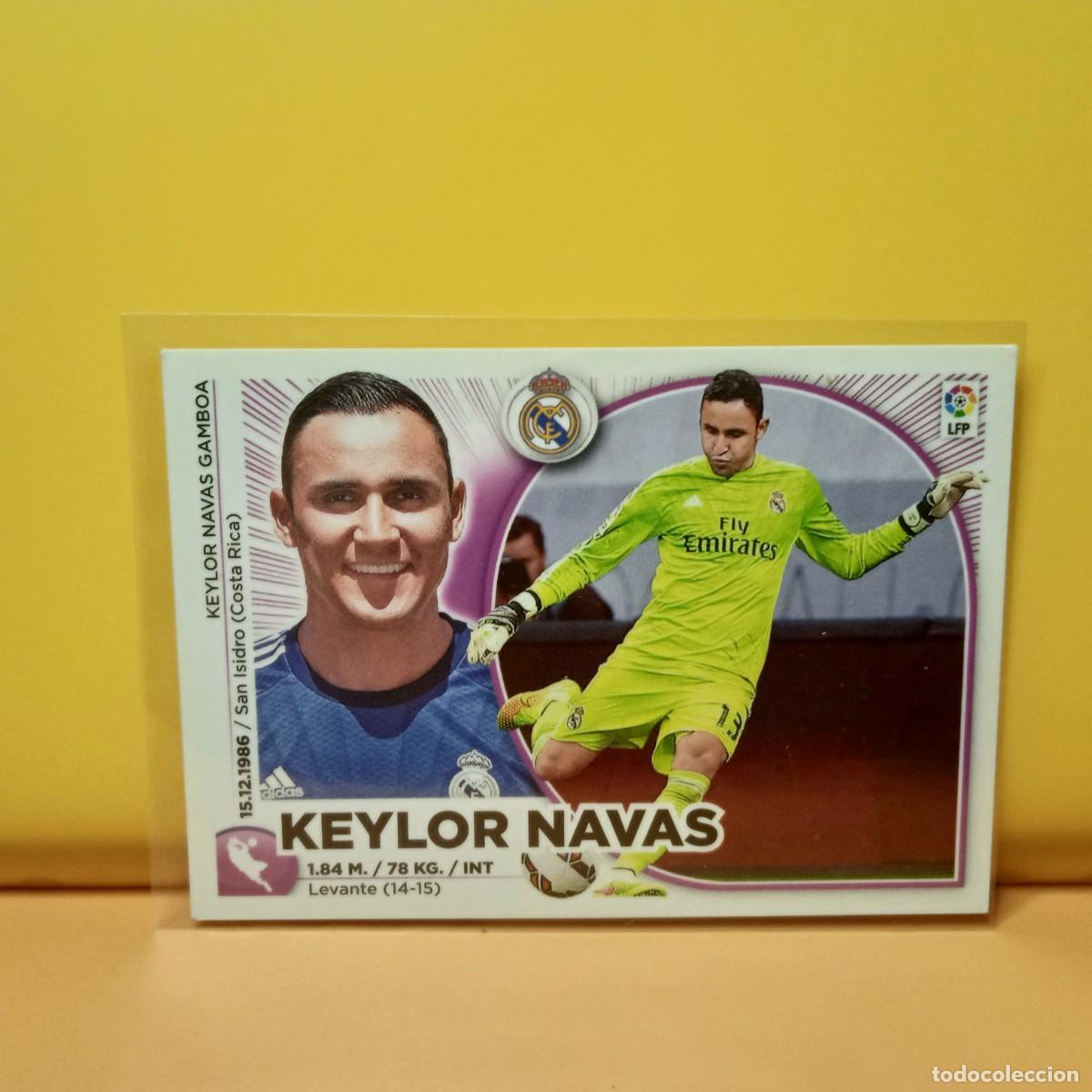 Fu&szlig;ball-Sticker: EDICIONES ESTE 2014 2015 14 15 (COLOCA) REAL MADRID KEILOR NAVAS 2 BIS