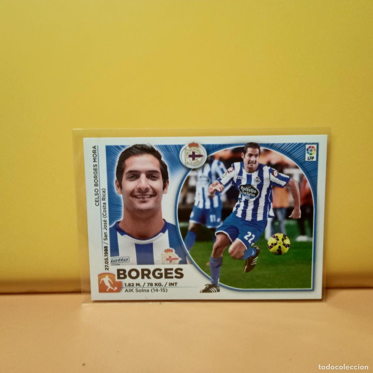 Fu&szlig;ball-Sticker: EDICIONES ESTE 2014 2015 14 15 (MERCADO DE INVIERNO) DEPORTIVO LA CORU&Ntilde;A BORGES 14