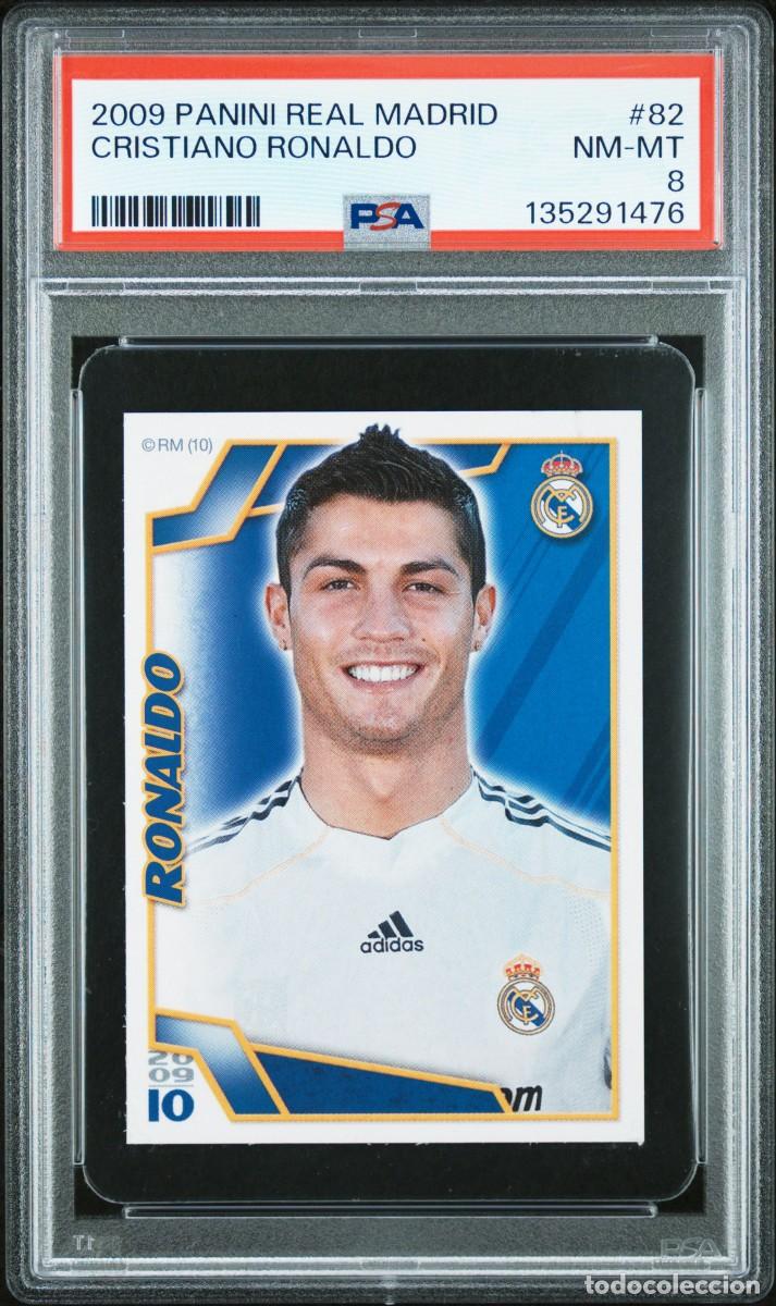 Cartes &agrave; collectionner de Football: Rookie Cristiano Ronaldo #82 Real Madrid Panini 2009 2010 PSA 8