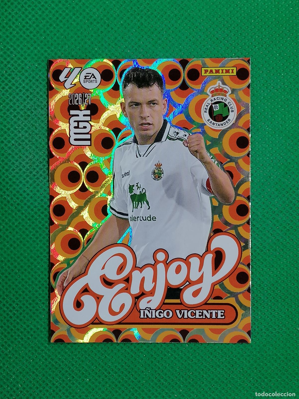 Cromos de f&uacute;tbol: 383 I&Ntilde;IGO VICENTE RACING SANTANDER ENJOY ⚽ MEGACRACKS LIGA 2026 2027 26 27 ⚽