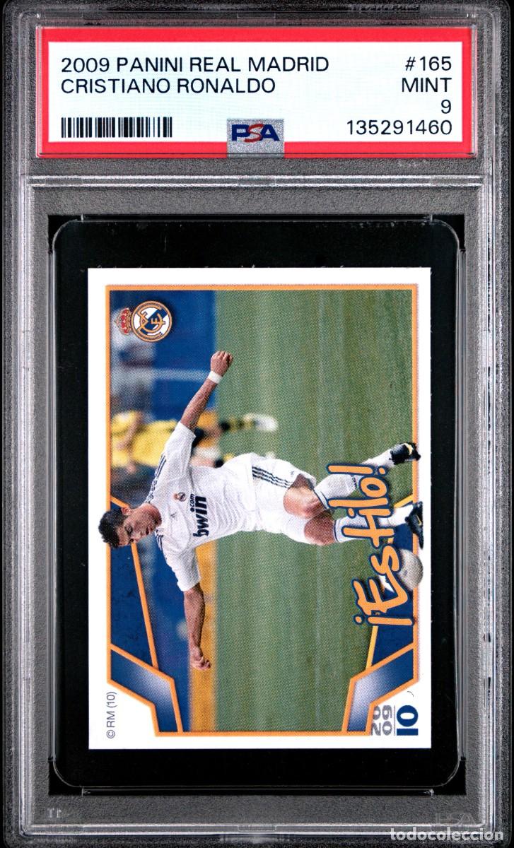Cromos de f&uacute;tbol: Rookie Cristiano Ronaldo #165 Real Madrid Panini 2009 2010 PSA 9