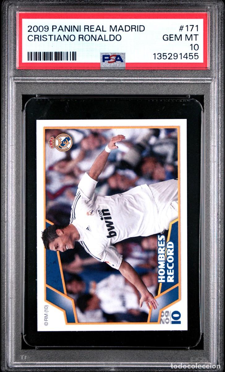 Cromos de f&uacute;tbol: Rookie Cristiano Ronaldo #171 Real Madrid Panini 2009 2010 PSA 10