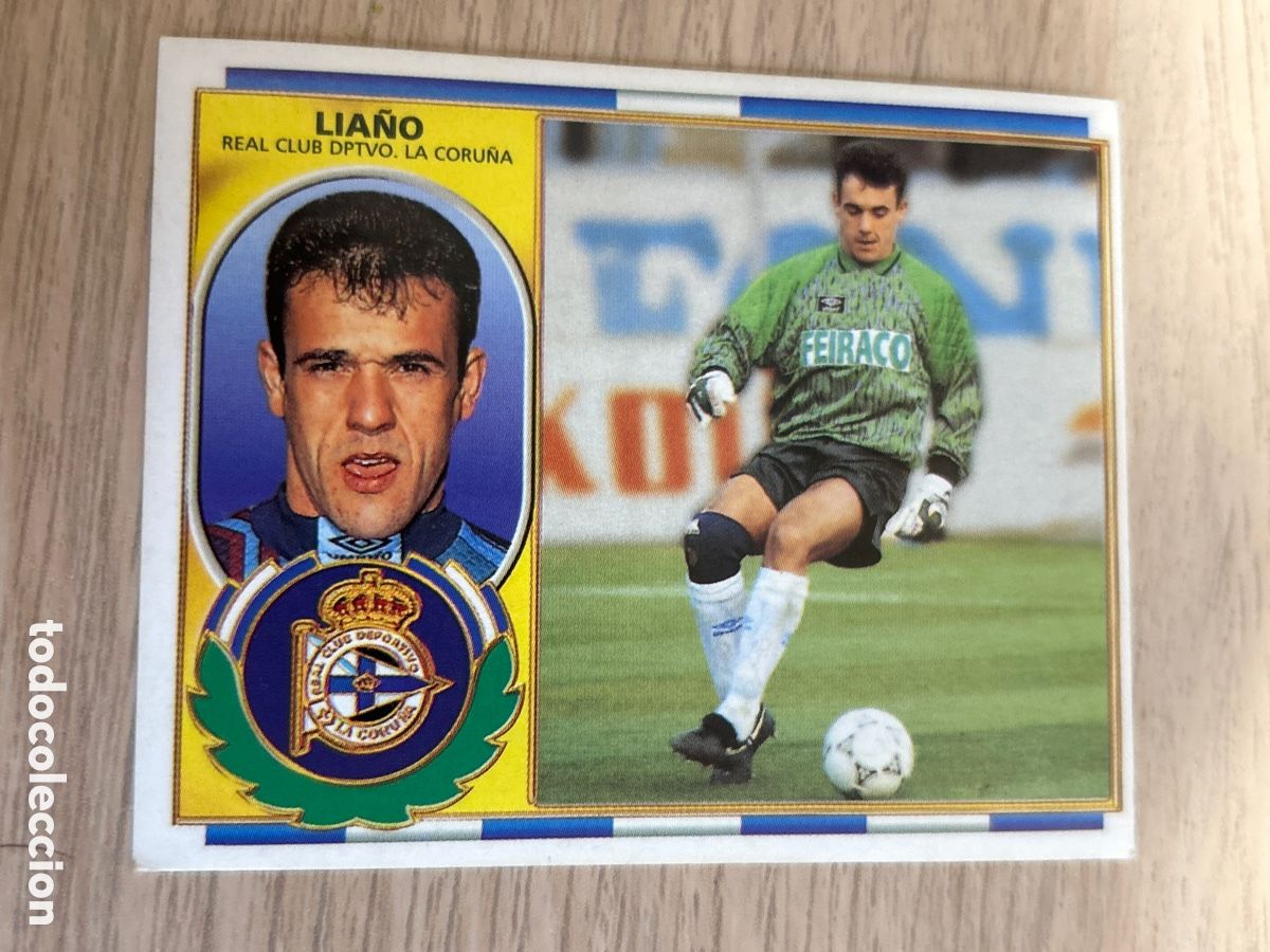 Fu&szlig;ball-Sticker: LIA&Ntilde;O DEPORTIVO BAJA LIGA ESTE 1996 1997 96 97 NUNCA PEGADO SIN PEGAR