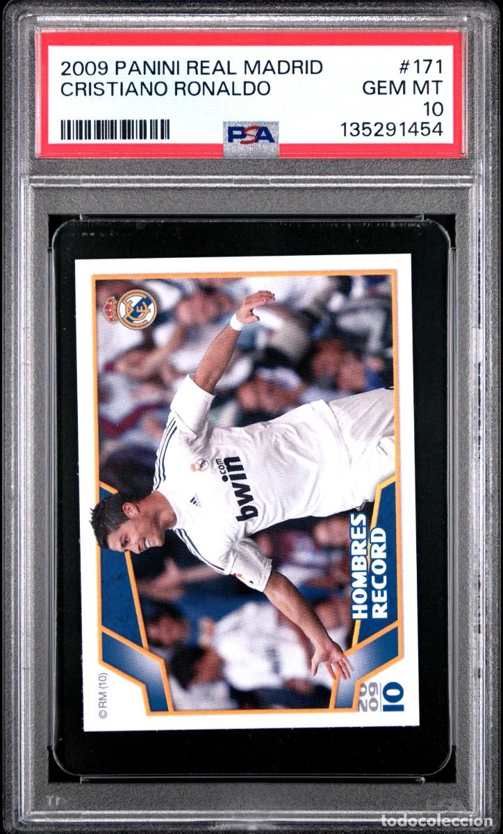 Fu&szlig;ball-Sticker: Rookie Cristiano Ronaldo #171 Real Madrid Panini 2009 2010 PSA 10