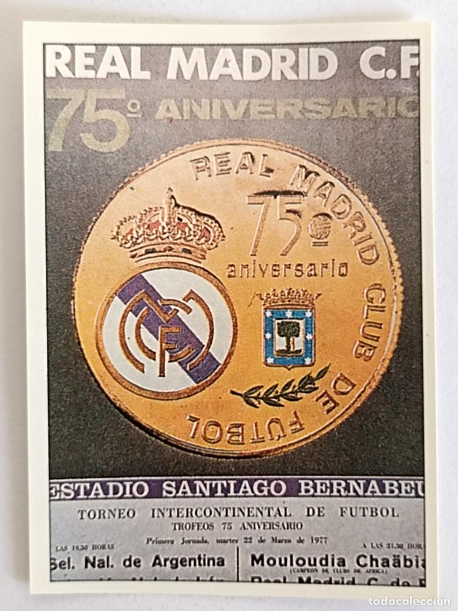 Cartes &agrave; collectionner de Football: #17 CARTEL 75 ANIVERSARIO COLECCION REAL MADRID 95/96 PANINI