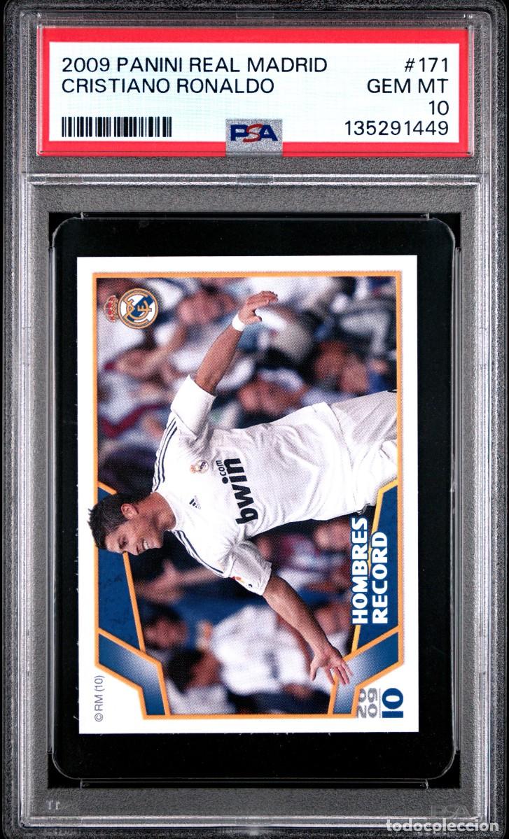 Cartes &agrave; collectionner de Football: Rookie Cristiano Ronaldo #171 Real Madrid Panini 2009 2010 PSA 10