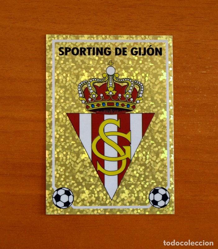 Cromos de f&uacute;tbol: Sporting de Gij&oacute;n -N&ordm; Letra E Escudo -Editorial Panini Liga 1996-1997-96-97 -Nunca Pegado