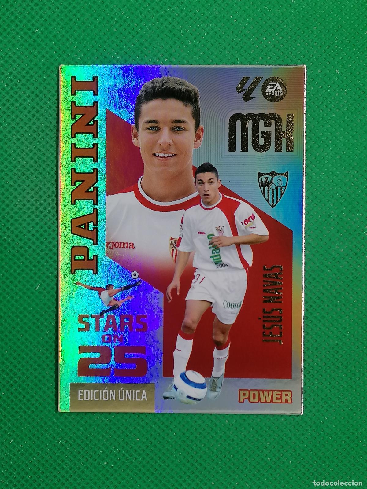 Cromos de f&uacute;tbol: P437 P 437 JESUS NAVAS STARS ON 25 EDICION UNICA POWER ⚽ MEGACRACKS LIGA 2026 2027 26 27 ⚽