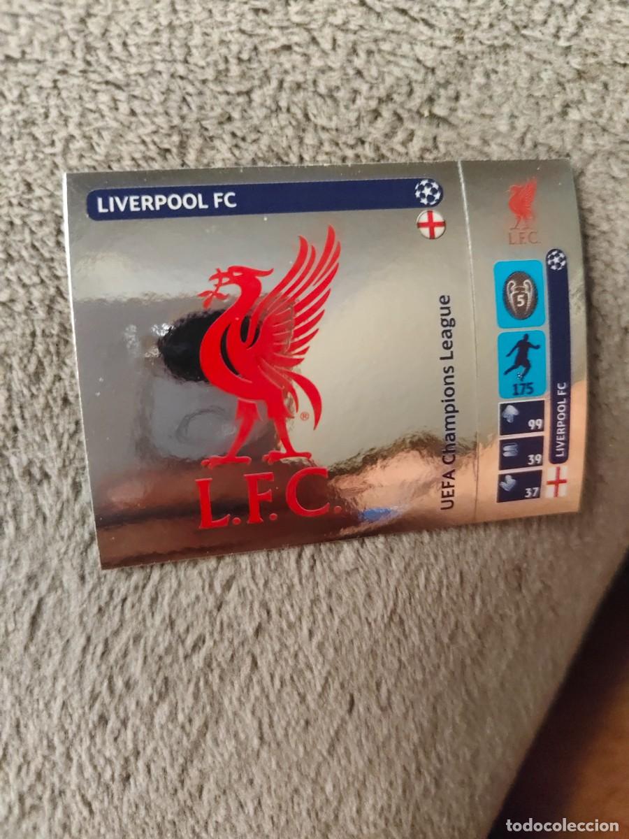 Cromos de f&uacute;tbol: 11 CHAMPIONS LEAGUE 2014 15 LOGO ESCUDO LIVERPOOL FC STICKER PANINI 14 2015 UCL AAM
