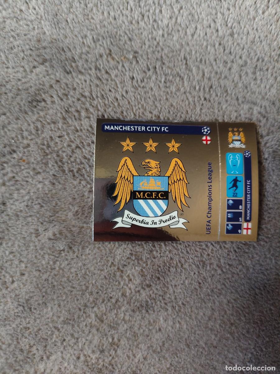 Football Stickers: 22 CHAMPIONS LEAGUE 2014 15 LOGO ESCUDO MANCHESTER CITY FC STICKER PANINI 14 2015 UCL AAM