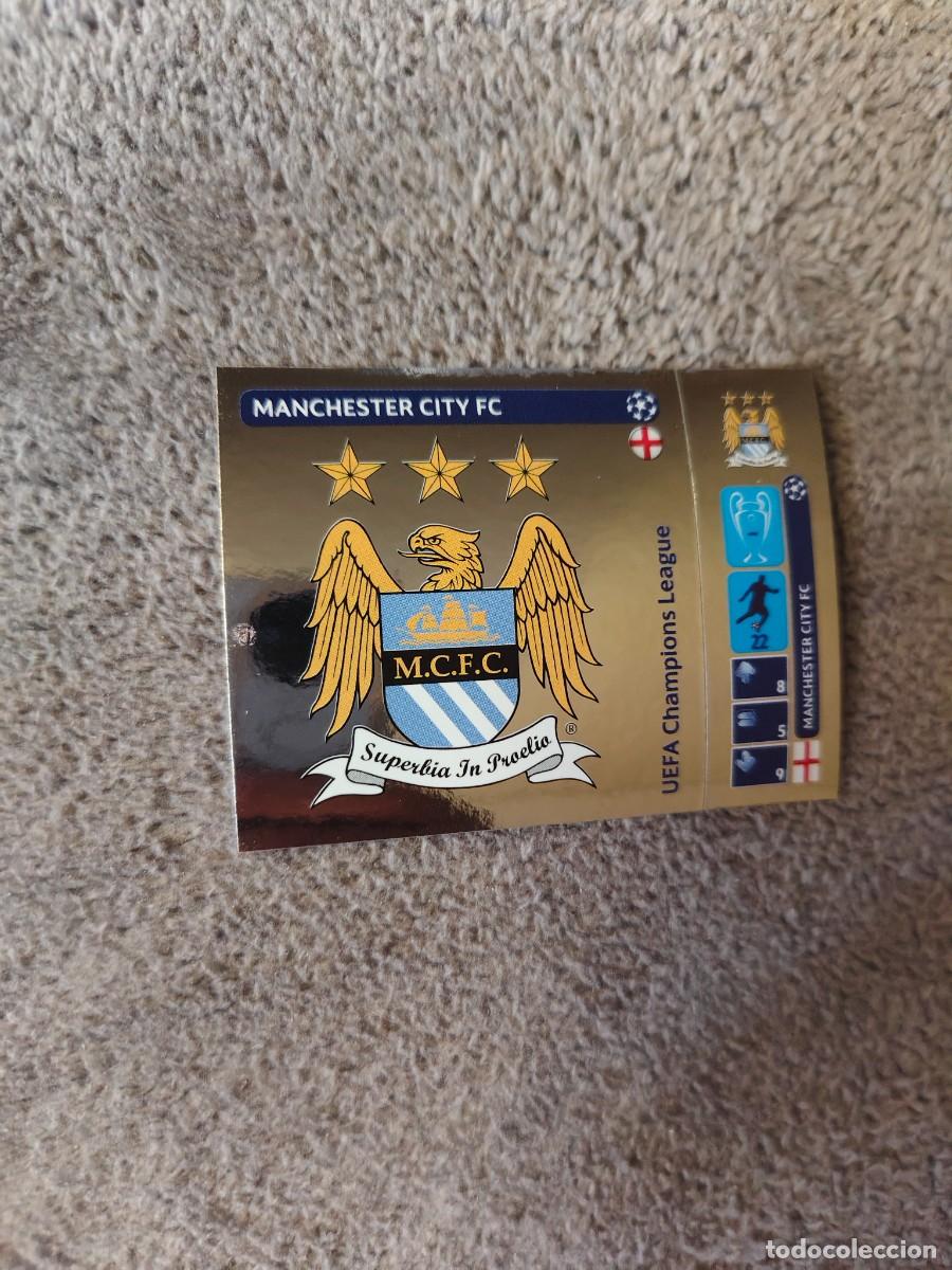 Football Stickers: 22 CHAMPIONS LEAGUE 2014 15 LOGO ESCUDO MANCHESTER CITY FC STICKER PANINI 14 2015 UCL AAM
