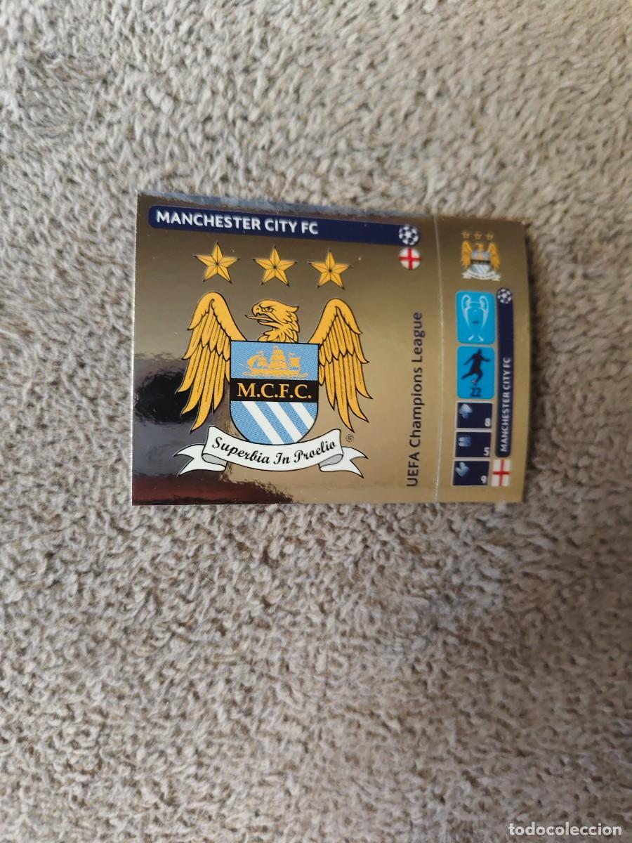 Football Stickers: 22 CHAMPIONS LEAGUE 2014 15 LOGO ESCUDO MANCHESTER CITY FC STICKER PANINI 14 2015 UCL AAM