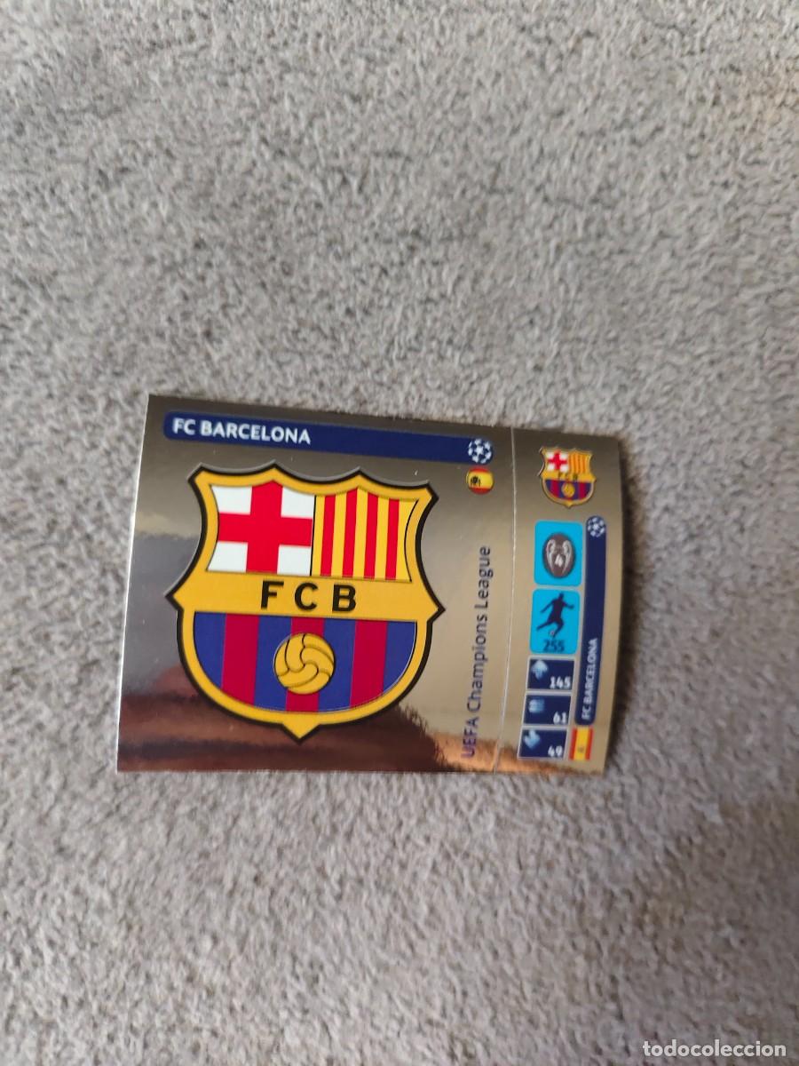 Figurine di Calcio: 25 CHAMPIONS LEAGUE 2014 15 LOGO ESCUDO FC BARCELONA STICKER PANINI 14 2015 UCL AAM