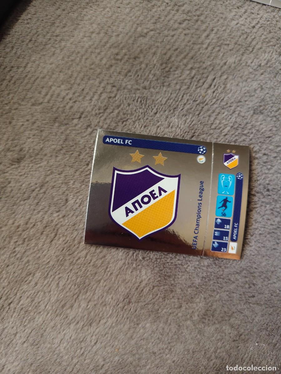 Figurine di Calcio: 28 CHAMPIONS LEAGUE 2014 15 LOGO ESCUDO APOEL FC STICKER PANINI 14 2015 UCL AAM