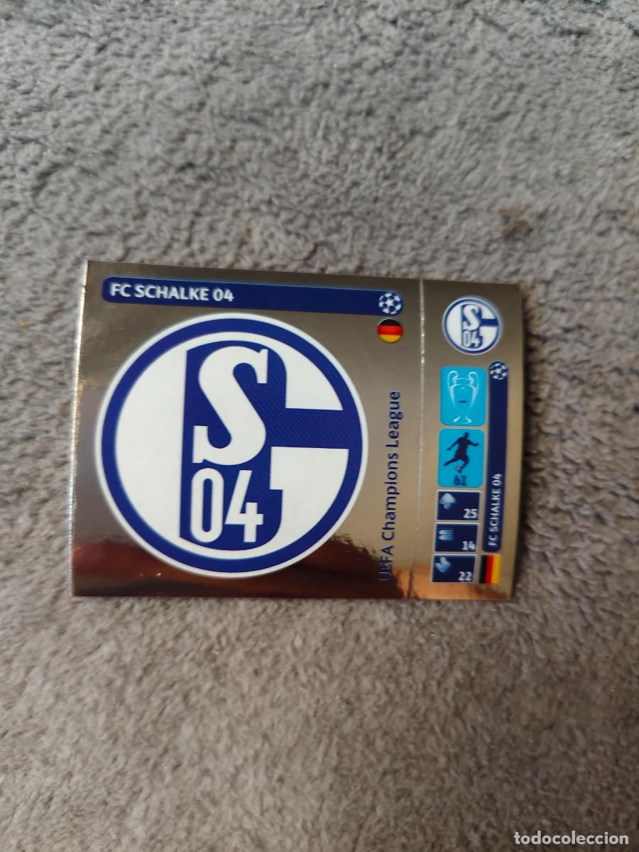 Figurine di Calcio: 30 CHAMPIONS LEAGUE 2014 15 LOGO ESCUDO FC SCHALKE 04 STICKER PANINI 14 2015 UCL AAM