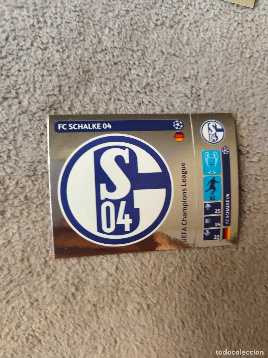 Figurine di Calcio: 30 CHAMPIONS LEAGUE 2014 15 LOGO ESCUDO FC SCHALKE 04 STICKER PANINI 14 2015 UCL AAM