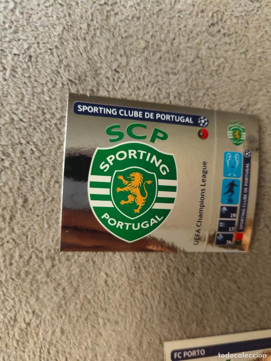 Figurine di Calcio: 31 CHAMPIONS LEAGUE 2014 15 LOGO ESCUDO SPORTING CLUBE DE PORTUGAL STICKER PANINI 14 2015 UCL AAM
