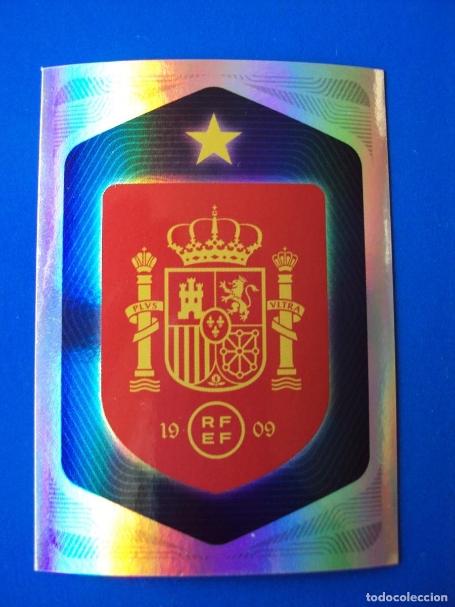 Cromos de f&uacute;tbol: CROMO 1 ESCUDO ESPA&Ntilde;A 2026 CARREFOUR MUNDIAL WORLD CUP SELECCI&Oacute;N ESPA&Ntilde;OLA DE F&Uacute;TBOL PANINI NUEVO